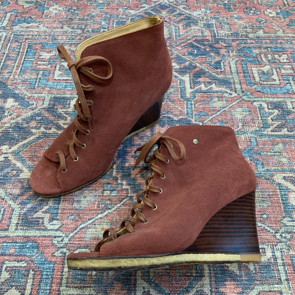RARE Ugg Lace Up Boots